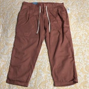 Old Navy Mid-Rise Cropped Khaki Joggers